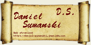 Daniel Šumanski vizit kartica